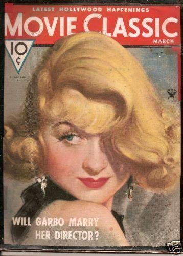 MOVIE CLASSIC magazine side cover March 1934