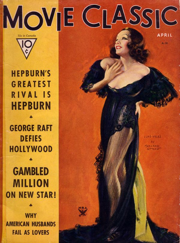 MOVIE CLASSIC magazine side cover April 1934