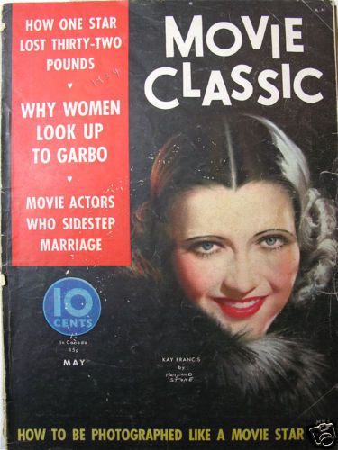 MOVIE CLASSIC magazine side cover May 1934