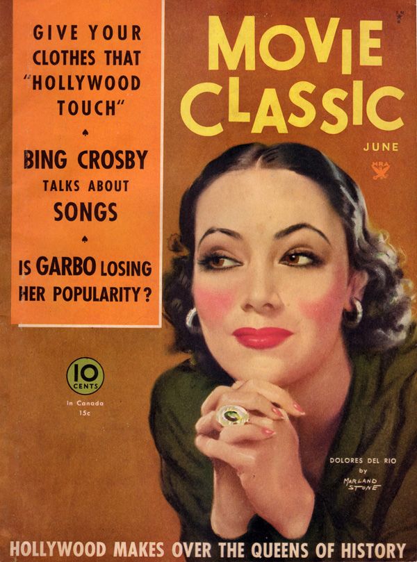 MOVIE CLASSIC magazine side cover June 1934