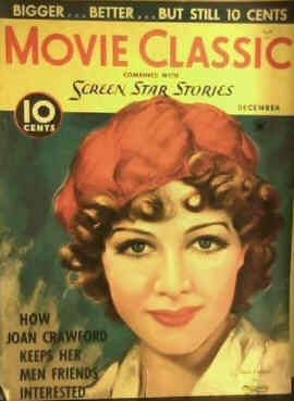 MOVIE CLASSIC magazine side cover December 1934