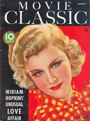 MOVIE CLASSIC magazine side cover March 1935