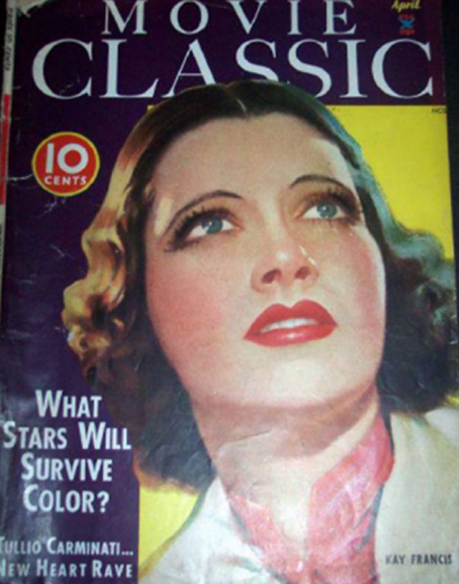 MOVIE CLASSIC magazine side cover April 1935