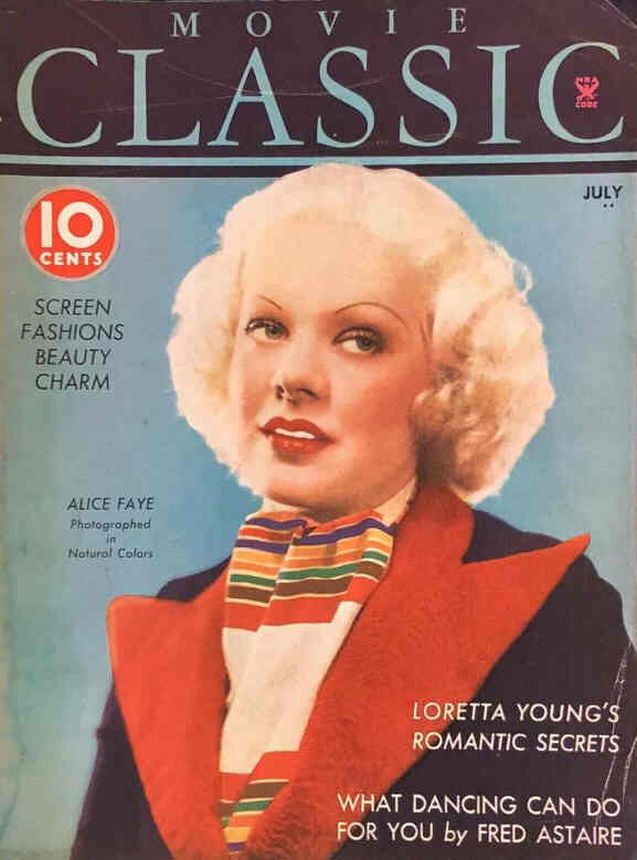 MOVIE CLASSIC magazine side cover July 1935