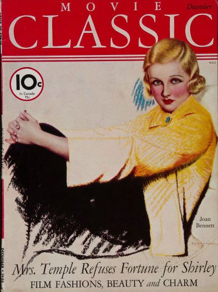 MOVIE CLASSIC magazine side cover December 1935