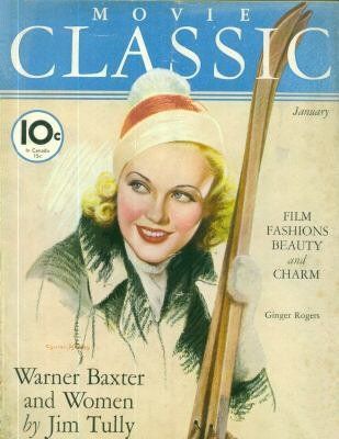 MOVIE CLASSIC magazine side cover January 1936