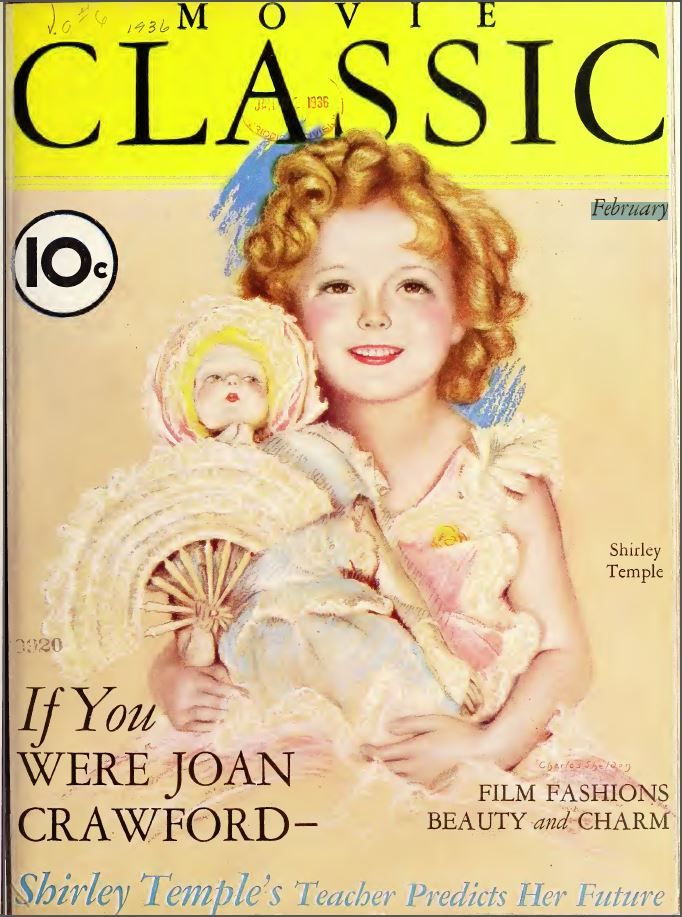 MOVIE CLASSIC magazine side cover February 1936