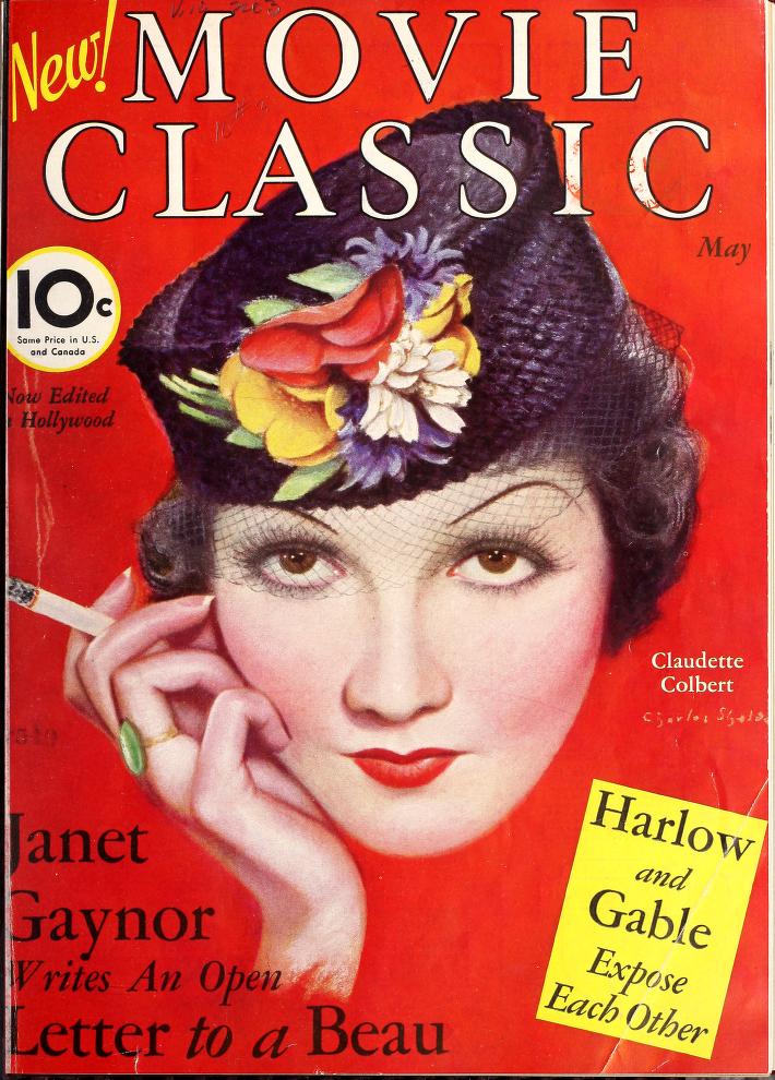 MOVIE CLASSIC magazine side cover May 1936
