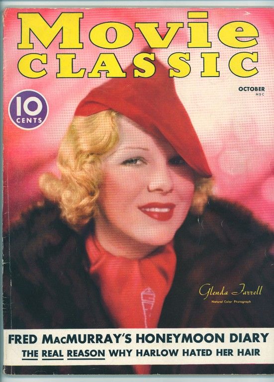 MOVIE CLASSIC magazine side cover October 1936