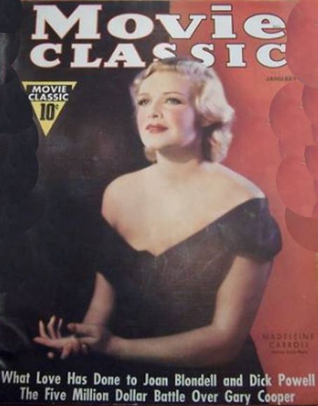 MOVIE CLASSIC magazine side cover January 1937