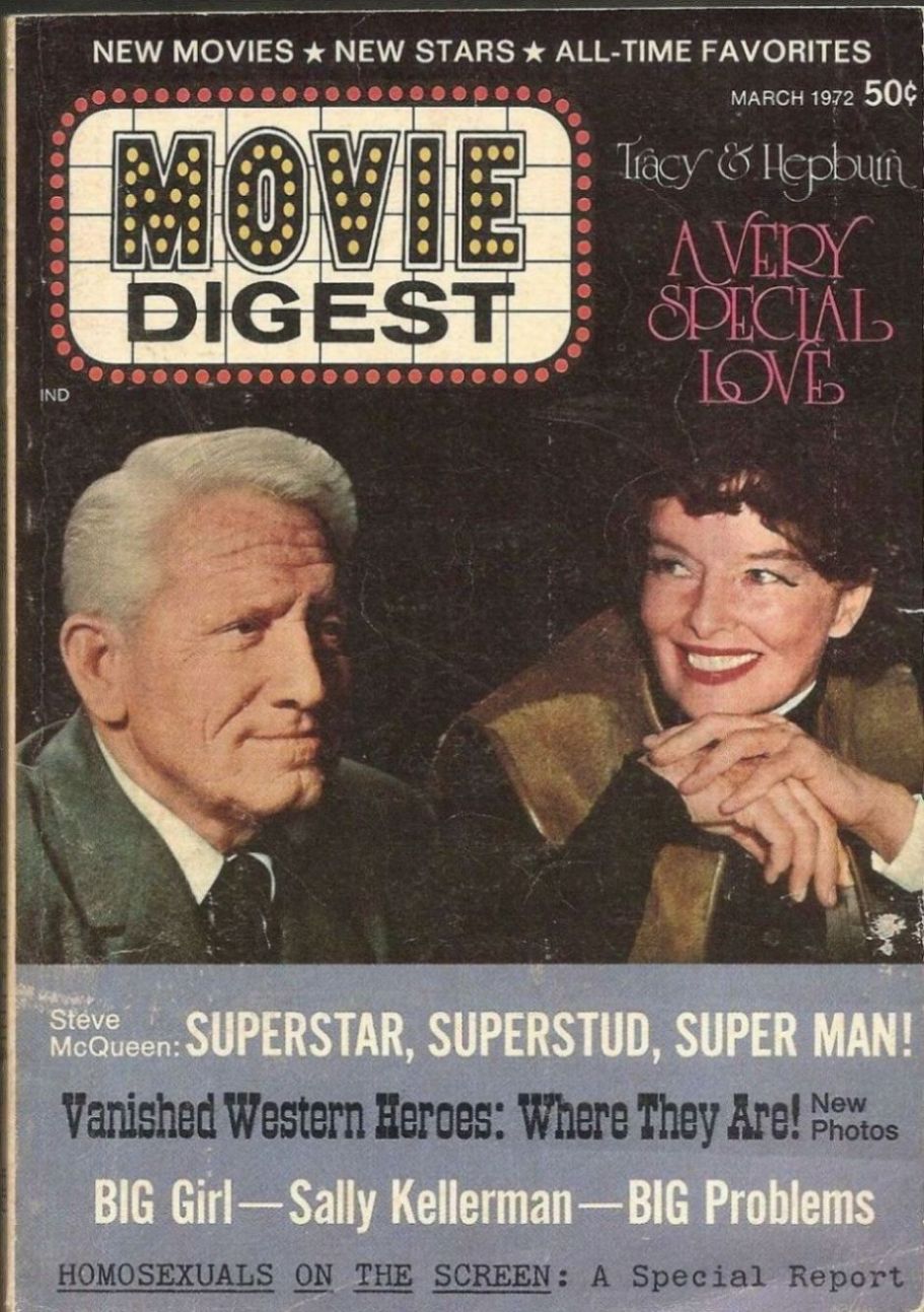 MOVIE DIGEST 70s magazine side cover  Vol 1 # 2 March 1972