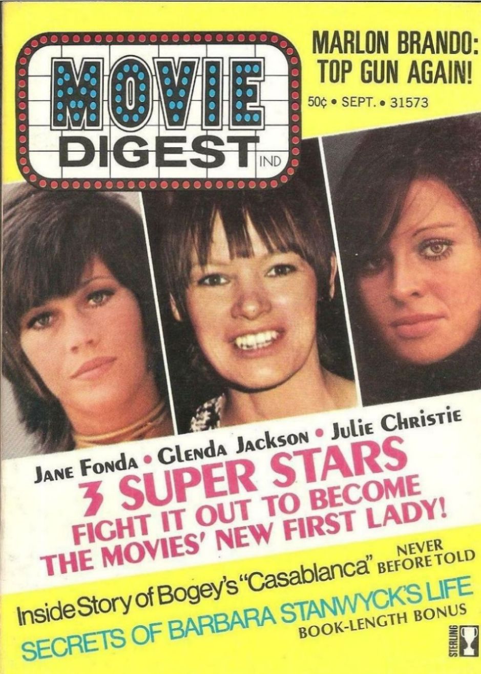 MOVIE DIGEST 70s magazine side cover  Vol 1 # 5 September 1972