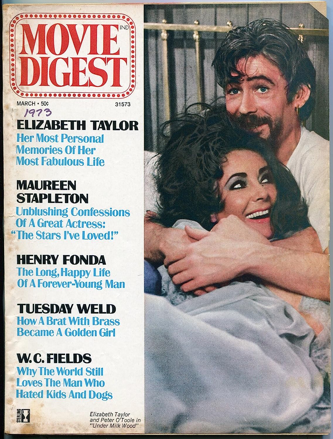 MOVIE DIGEST 70s magazine side cover  Vol 2 # 2 March 1973