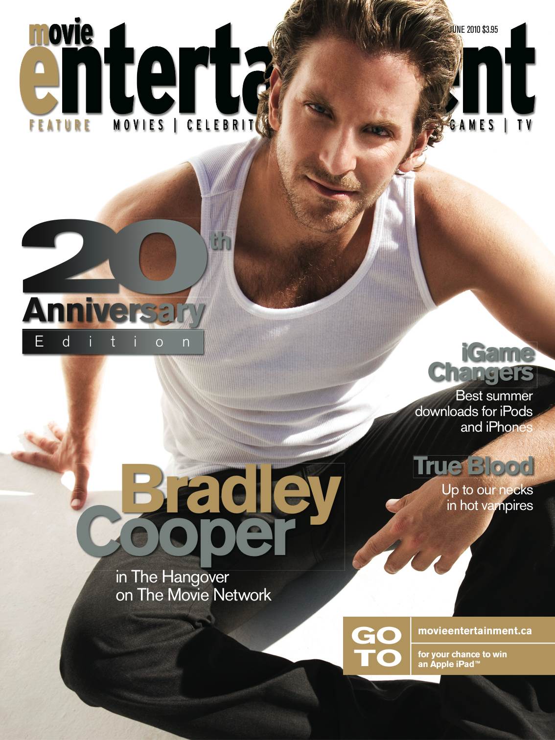 MOVIE ENTERTAINMENT magazine side cover  June 2010