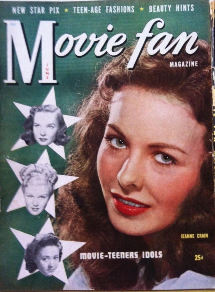 MOVIE FAN magazine side cover June 1947