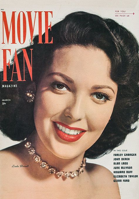 MOVIE FAN magazine side cover  March 1948