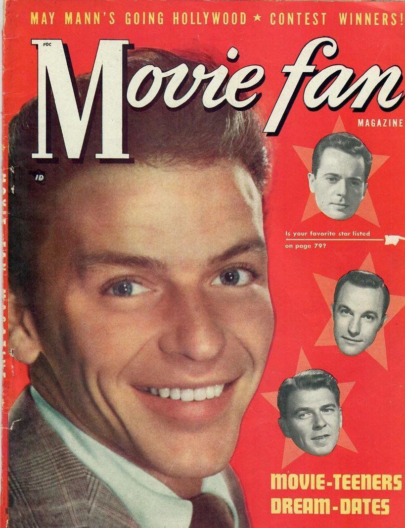 MOVIE FAN magazine side cover  Vol 3 No  1  April/May 1948
