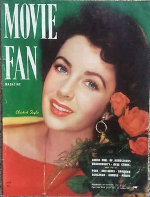 MOVIE FAN magazine side cover  Vol 3 No  6  July/August 1949