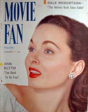 MOVIE FAN magazine side cover  Vol 7 No  4  January 1953