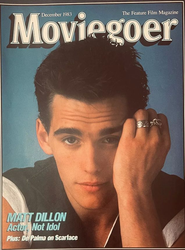 MOVIEGOER magazine side cover December 1983