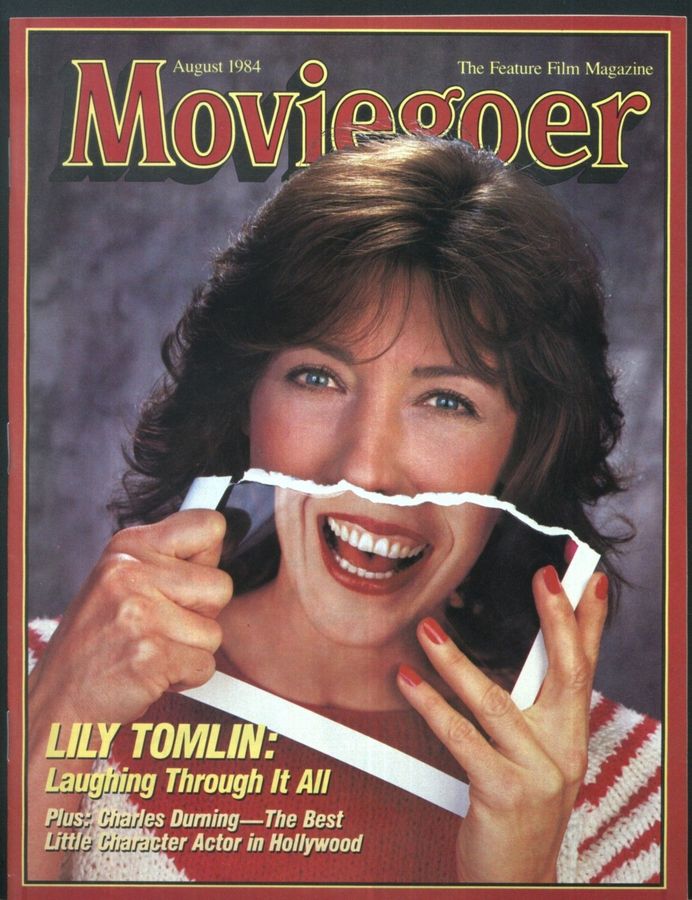 MOVIEGOER magazine side cover August 1984