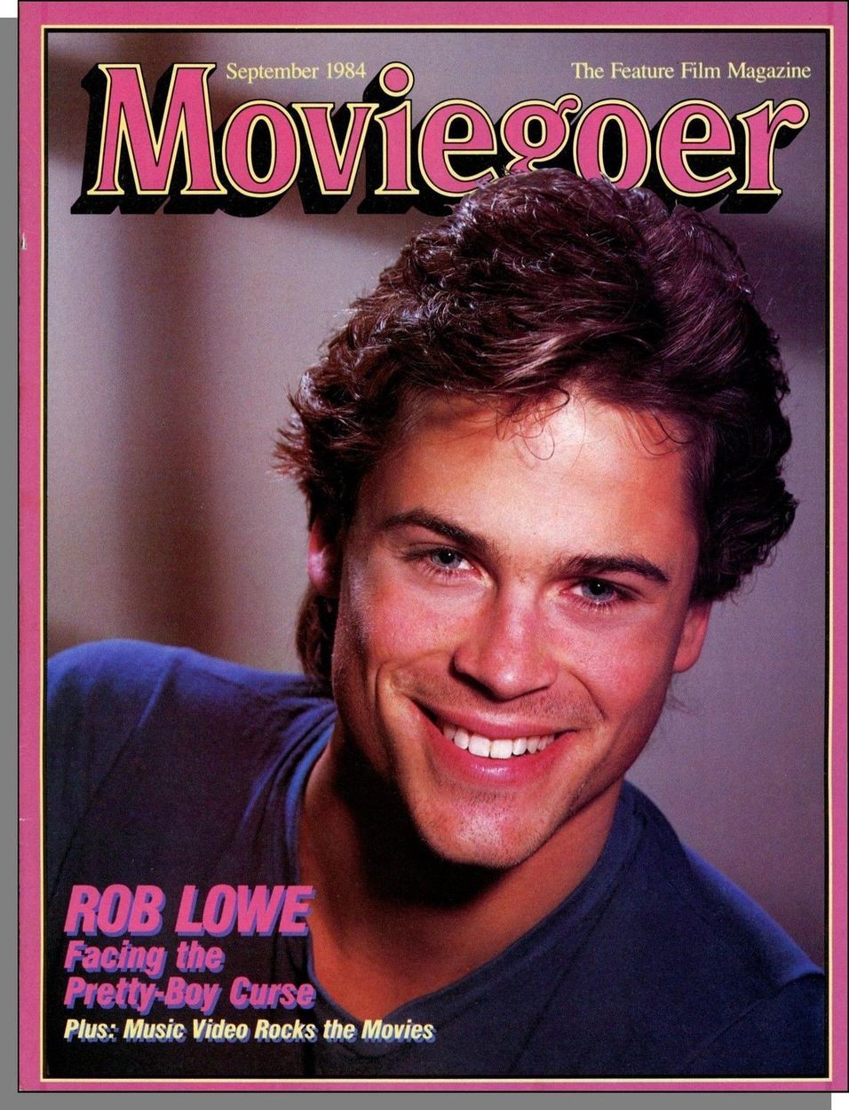 MOVIEGOER magazine side cover September 1984