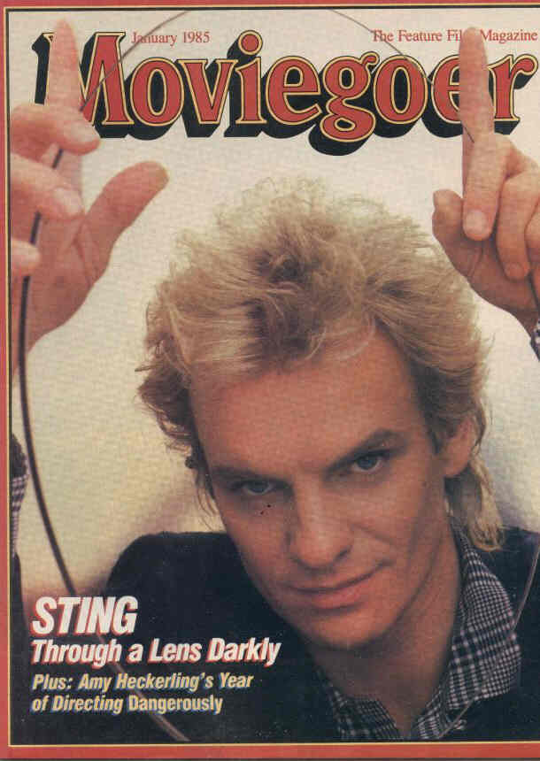 MOVIEGOER magazine side cover January 1985