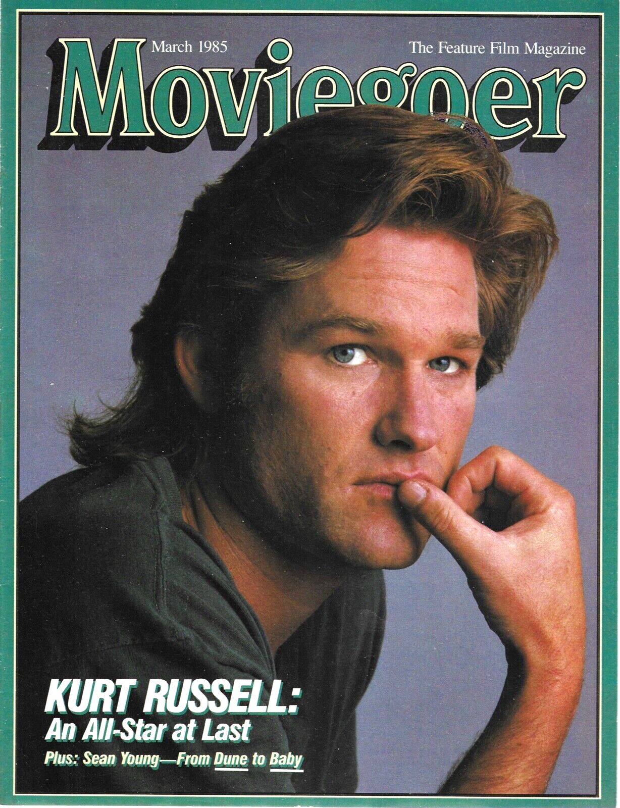 MOVIEGOER magazine side cover March 1985