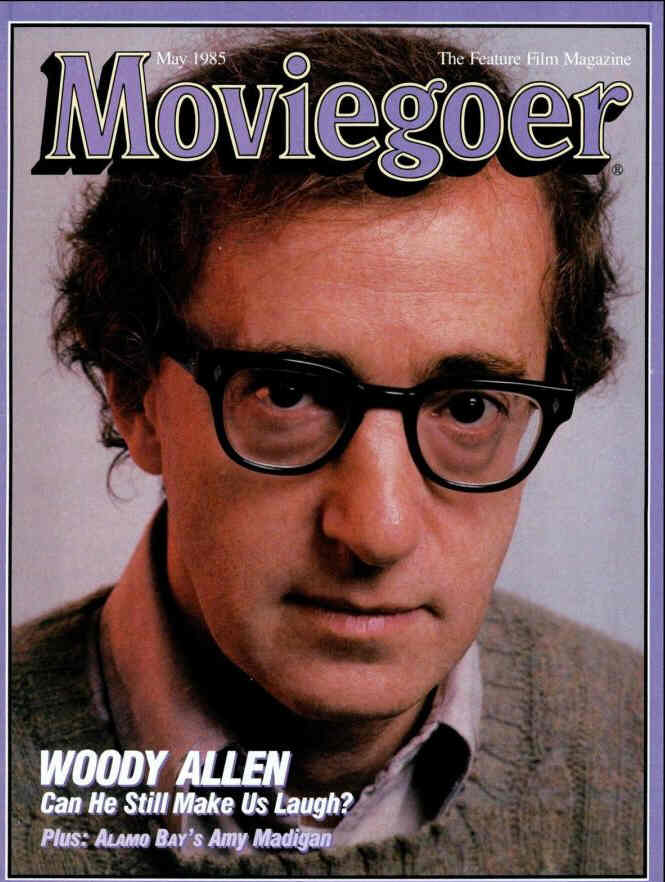 MOVIEGOER magazine side cover May 1985