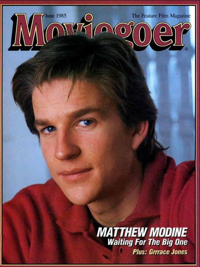 MOVIEGOER magazine side cover June 1985