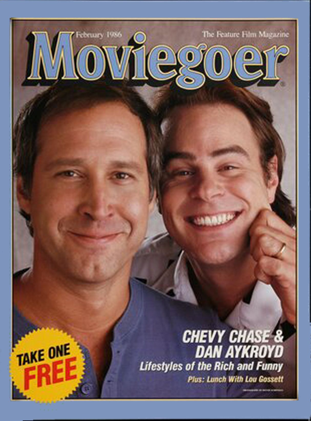 MOVIEGOER magazine side cover February 1986