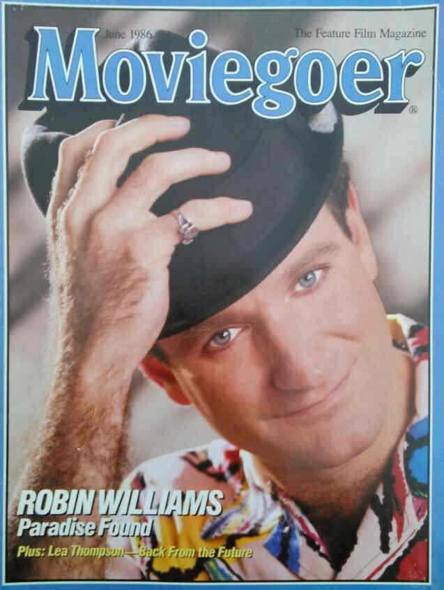 MOVIEGOER magazine side cover June 1986
