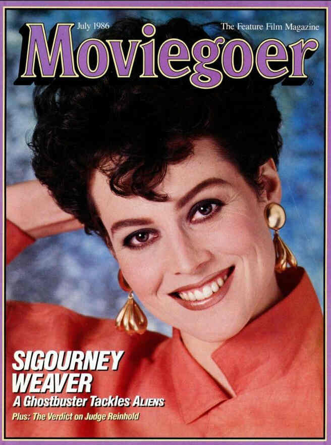 MOVIEGOER magazine side cover July 1986