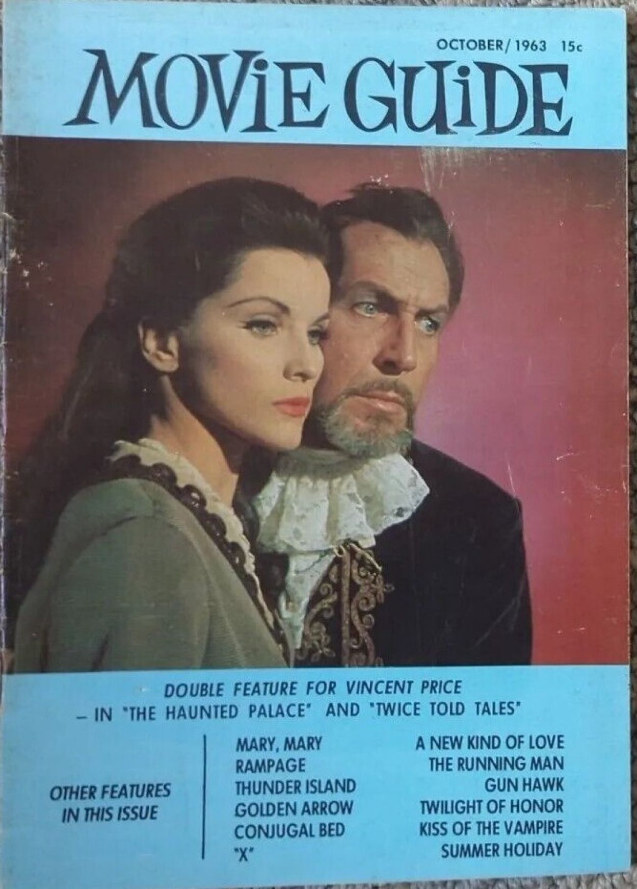 MOVIE GUIDE (60s) magazine side cover  October 1963