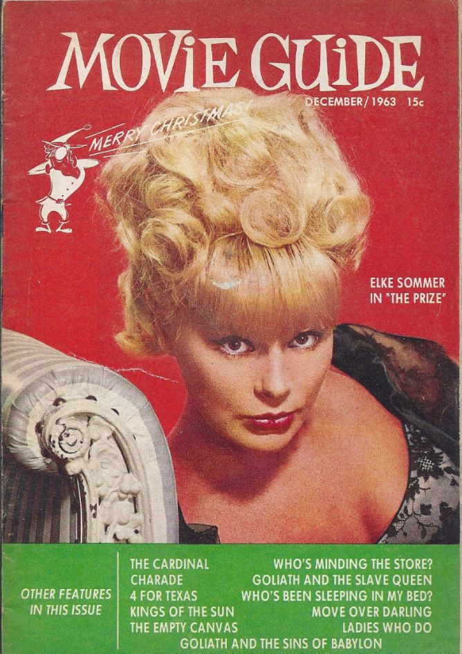MOVIE GUIDE (60s) magazine side cover  December 1963