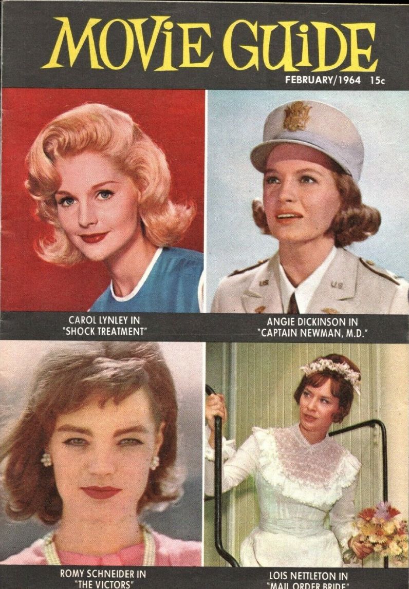 MOVIE GUIDE (60s) magazine side cover  Vol 2 No  4  February 1964