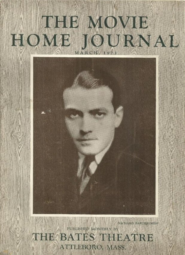 MOVIE HOME JOURNAL | THE magazine side cover  March 1923