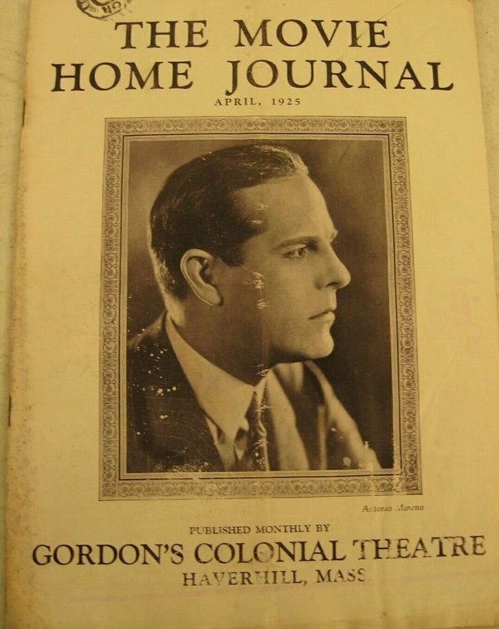 MOVIE HOME JOURNAL | THE magazine side cover  April 1925