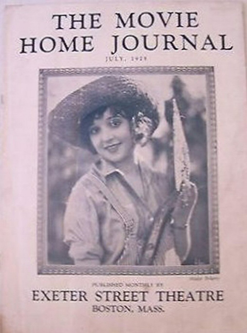 MOVIE HOME JOURNAL | THE magazine side cover  July 1925
