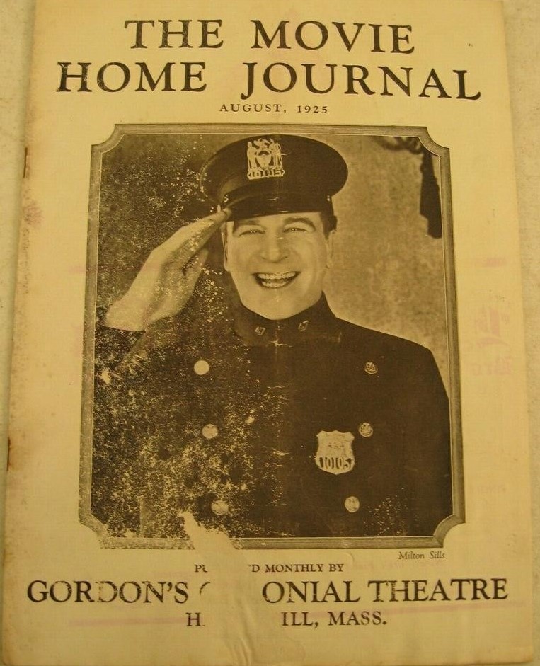 MOVIE HOME JOURNAL | THE magazine side cover  August 1925
