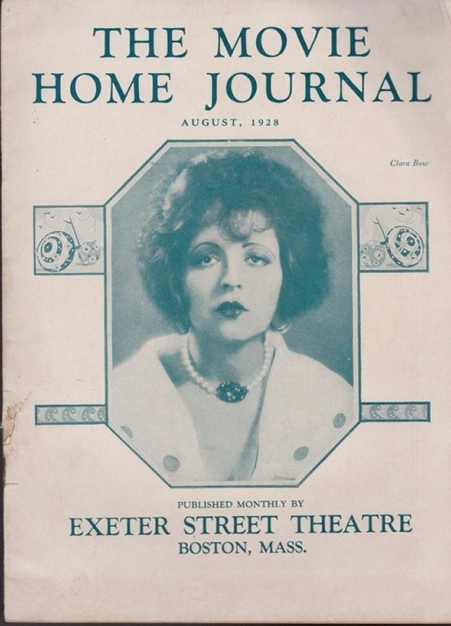 MOVIE HOME JOURNAL | THE magazine side cover  August 1928