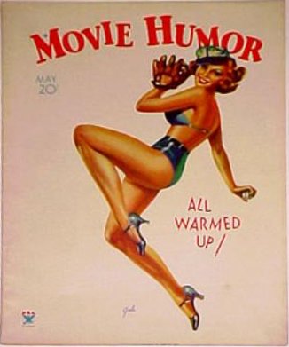 MOVIE HUMOR magazine side cover Issue 1 May 1934