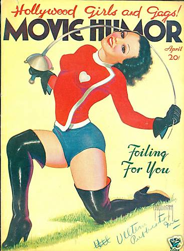 MOVIE HUMOR magazine side cover Issue 10 April 1935