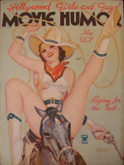 MOVIE HUMOR magazine side cover Issue 11 May 1935