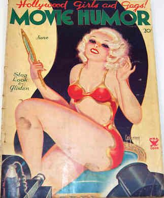 MOVIE HUMOR magazine side cover Issue 12 June 1935