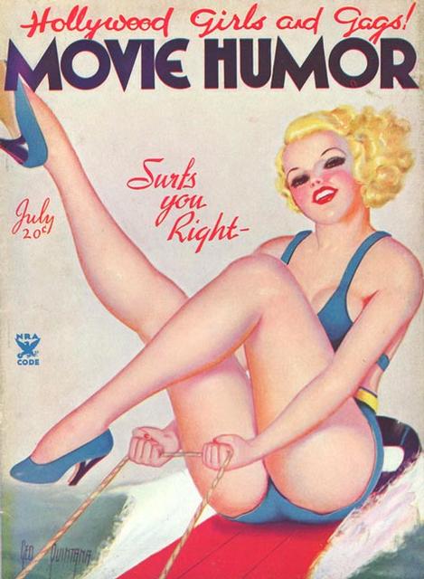 MOVIE HUMOR magazine side cover Issue 13 July 1935