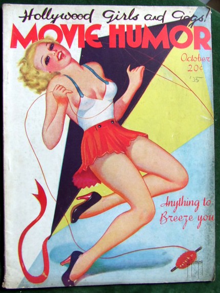 MOVIE HUMOR magazine side cover Issue 16 October 1935