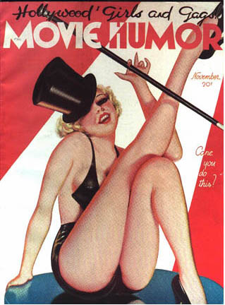 MOVIE HUMOR magazine side cover Issue 17 November 1935