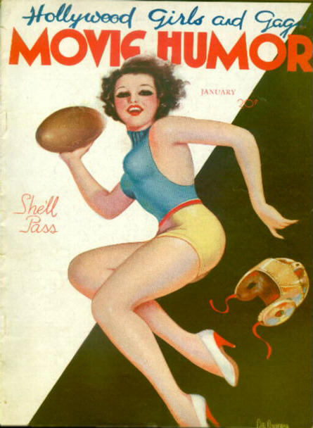 MOVIE HUMOR magazine side cover Issue 18 January 1936