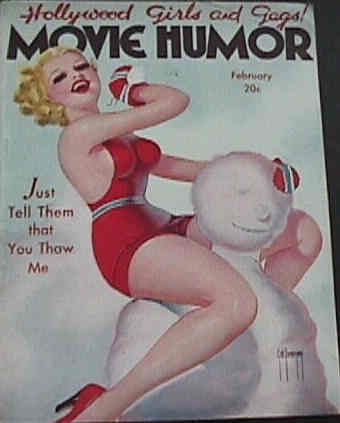 MOVIE HUMOR magazine side cover Issue 19 February 1936